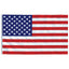 USA flag og flagstang 6,08 m aluminium