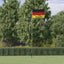Tyskland flag og flagstang 5,5 m aluminium