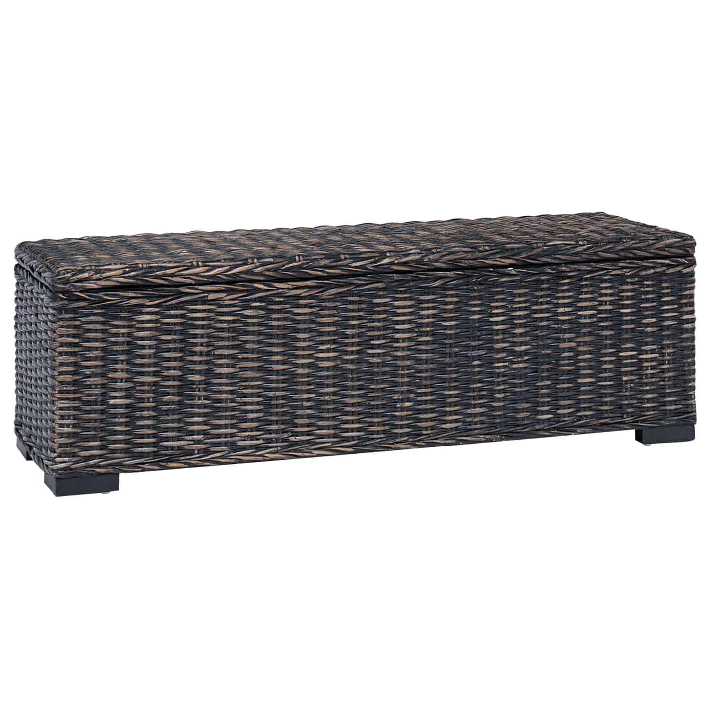 Opbevaringskasse med opbevaring Sort 110 x 35 x 45 cm
