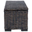 Opbevaringskasse med opbevaring Sort 110 x 35 x 45 cm
