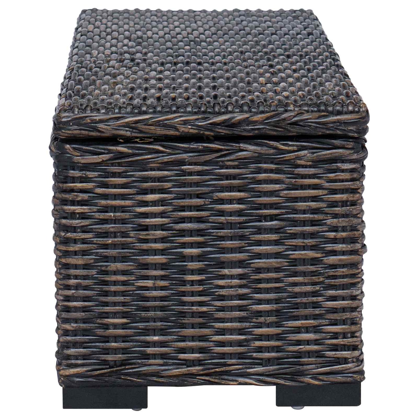 Opbevaringskasse med opbevaring Sort 110 x 35 x 45 cm
