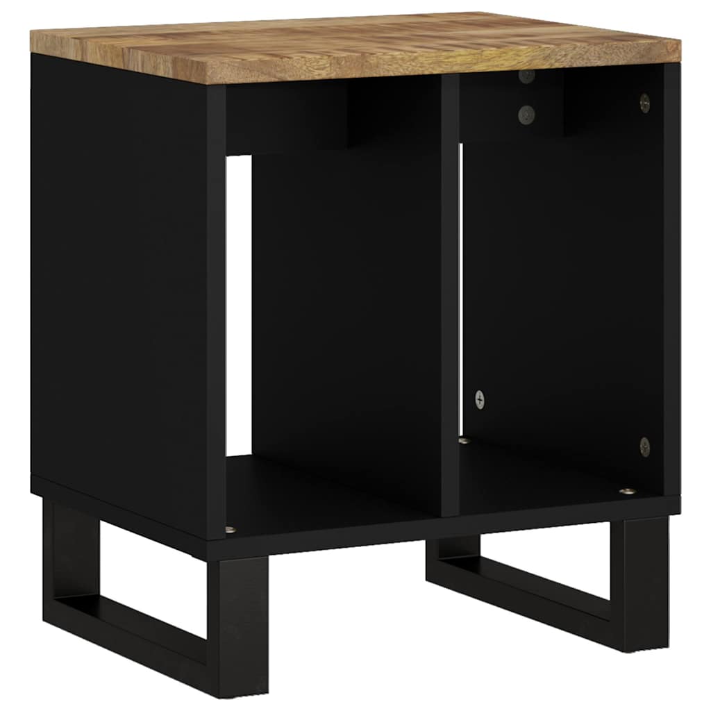 sidebord 40x31x46 cm massivt mangotræ og konstrueret træ