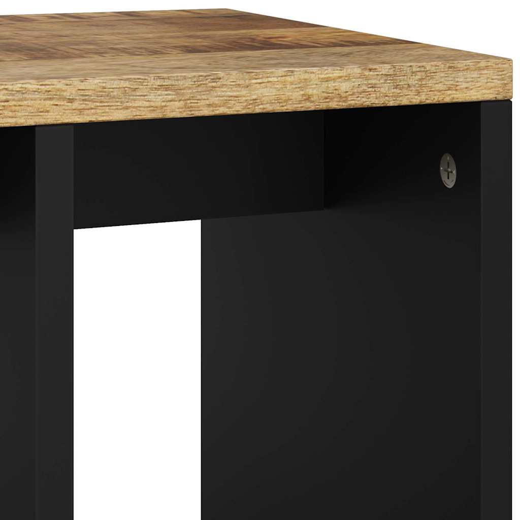 sidebord 40x31x46 cm massivt mangotræ og konstrueret træ