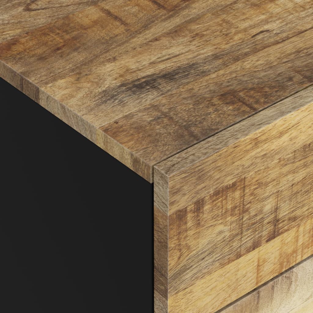 sengebord 50x33x60 cm massivt mangotræ og konstrueret træ