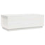 sofabord 100x50x35 cm massivt fyrretræ hvid