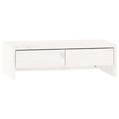 skærmholder 50x27x15 cm massivt fyrretræ hvid