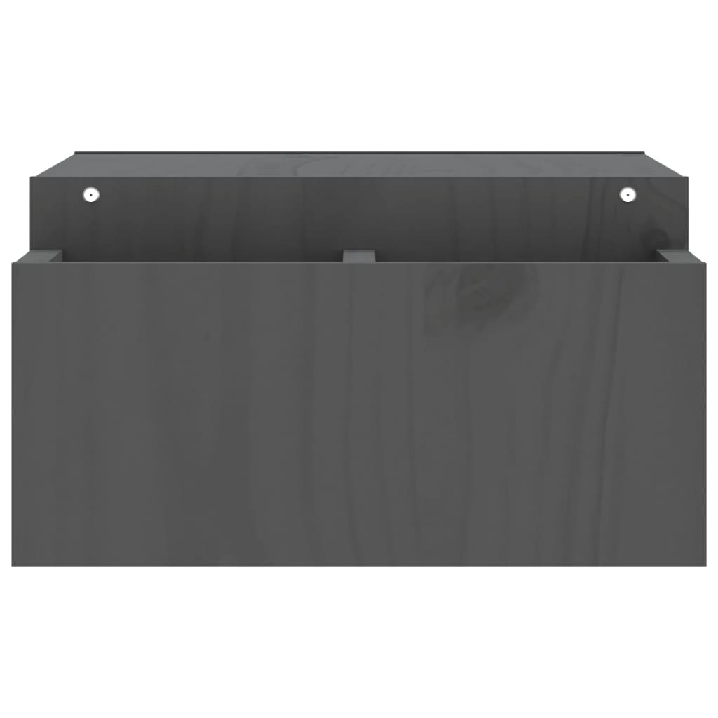 skærmholder 70x27,5x15 cm massivt fyrretræ grå