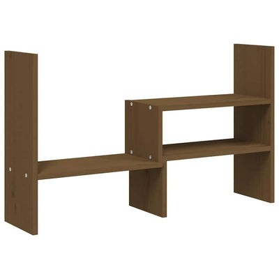 skærmholder (39-72)x17x43 cm massivt fyrretræ gyldenbrun