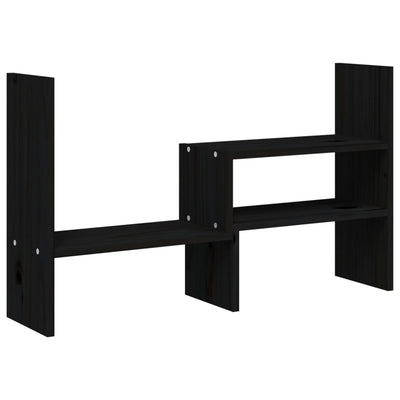 skærmholder (39-72)x17x43 cm massivt fyrretræ sort