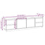 tv-bord 176x37x47,5 cm massivt fyrretræ gyldenbrun