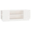 tv-bord 110x35x40,5 cm massivt fyrretræ hvid