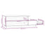 sofabord 120x50x40,5 cm massivt fyrretræ sort