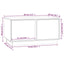 sofabord 80x50x40 cm massivt fyrretræ