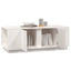 sofabord 110x50x40 cm massivt fyrretræ hvid