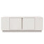 sofabord 110x50x40 cm massivt fyrretræ hvid