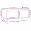 sofabord 80x50x35 cm massivt fyrretræ hvid