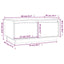 sofabord 80x50x35 cm massivt fyrretræ sort
