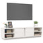 tv-bord 156x40x40 cm massivt fyrretræ hvid