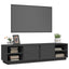 tv-bord 156x40x40 cm massivt fyrretræ grå