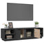 tv-bord 156x40x40 cm massivt fyrretræ grå