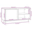 tv-bord 80x35x40,5 cm massivt fyrretræ hvid