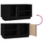 tv-bord 80x35x40,5 cm massivt fyrretræ sort