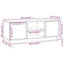 tv-bord 110x35x40,5 cm massivt fyrretræ gyldenbrun