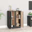 skænk 60x35x80 cm massivt fyrretræ grå