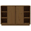 skænk 120x35x80 cm massivt fyrretræ gyldenbrun