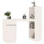 skrivebord 110x53x117 cm massivt fyrretræ hvid