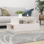sofabord 80x55x40,5 cm massivt fyrretræ hvid