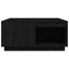 sofabord 80x81x36,5 cm massivt fyrretræ sort