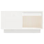 sofabord 60x61x32,5 cm massivt fyrretræ hvid