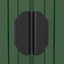 haveskur 192x357x223 cm galvaniseret stål grøn