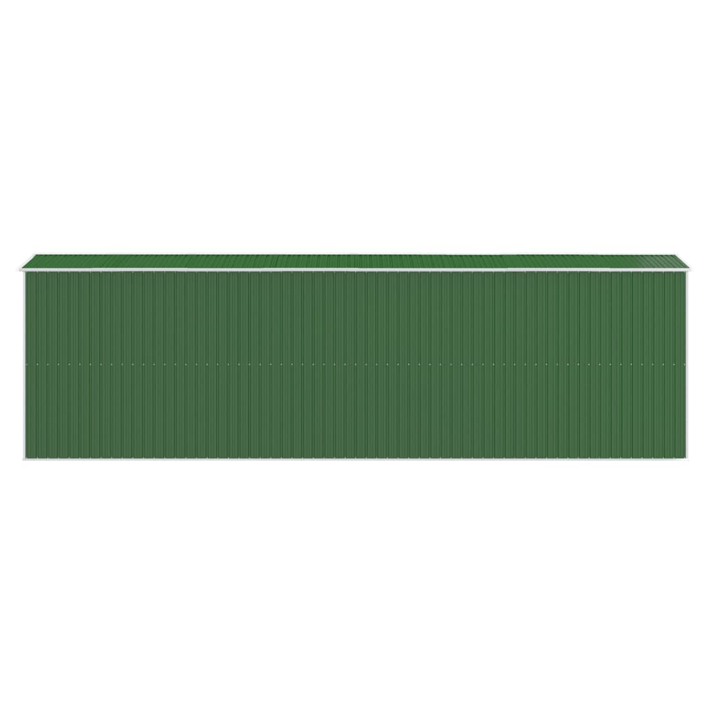 haveskur 192x606x223 cm galvaniseret stål grøn