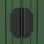 haveskur 192x855x223 cm galvaniseret stål grøn