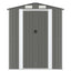 haveskur 192x440x223 cm galvaniseret stål lysegrå
