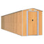 haveskur 192x855x223 cm galvaniseret stål lysebrun