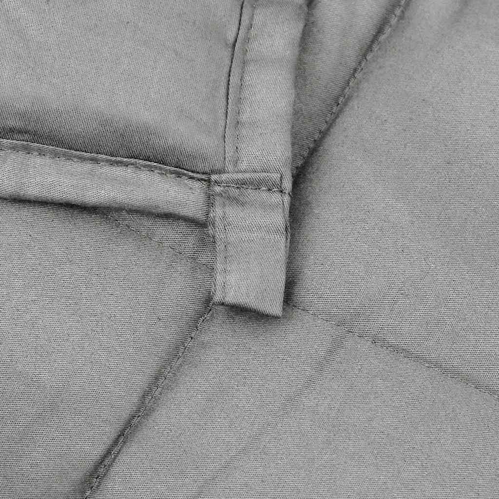 tyngdetæppe 150x200 cm 11 kg stof grå