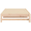 daybed med udtræk 2x(80x200) cm massivt fyrretræ