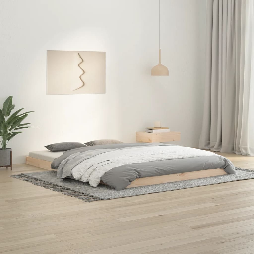 sengeramme 140x200 cm massivt fyrretræ