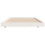 sengeramme uden madras 75x190 cm massivt fyrretræ hvid
