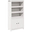 skab 80x35x154 cm massivt fyrretræ hvid