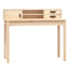 skrivebord 110x50x93 cm massivt træ fyrretræ