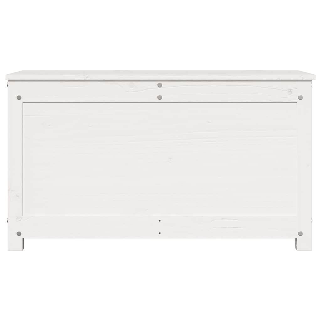 opbevaringskasse 80x40x45,5 cm massivt fyrretræ hvid