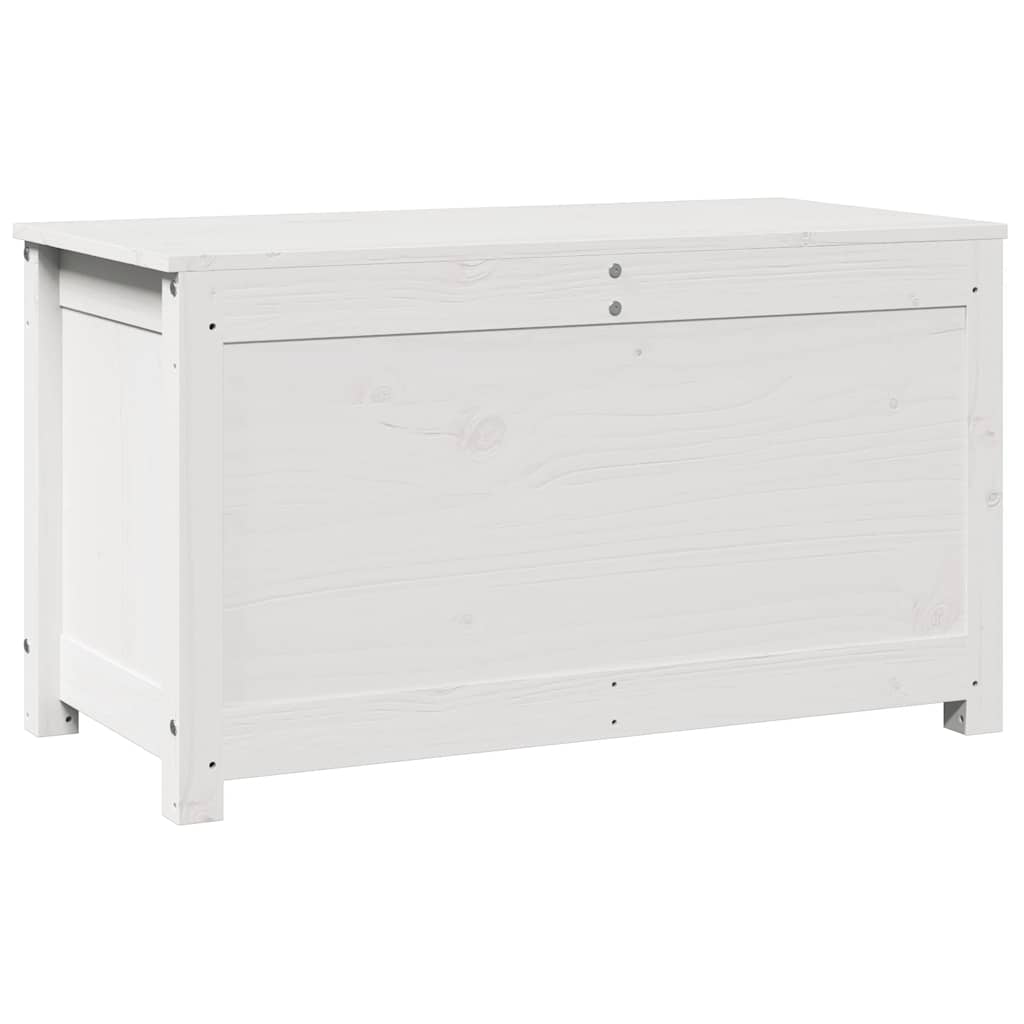opbevaringskasse 80x40x45,5 cm massivt fyrretræ hvid