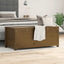 opbevaringskasse 110x50x45,5 cm massivt fyrretræ gyldenbrun
