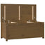 opbevaringskasse 110x50x45,5 cm massivt fyrretræ gyldenbrun