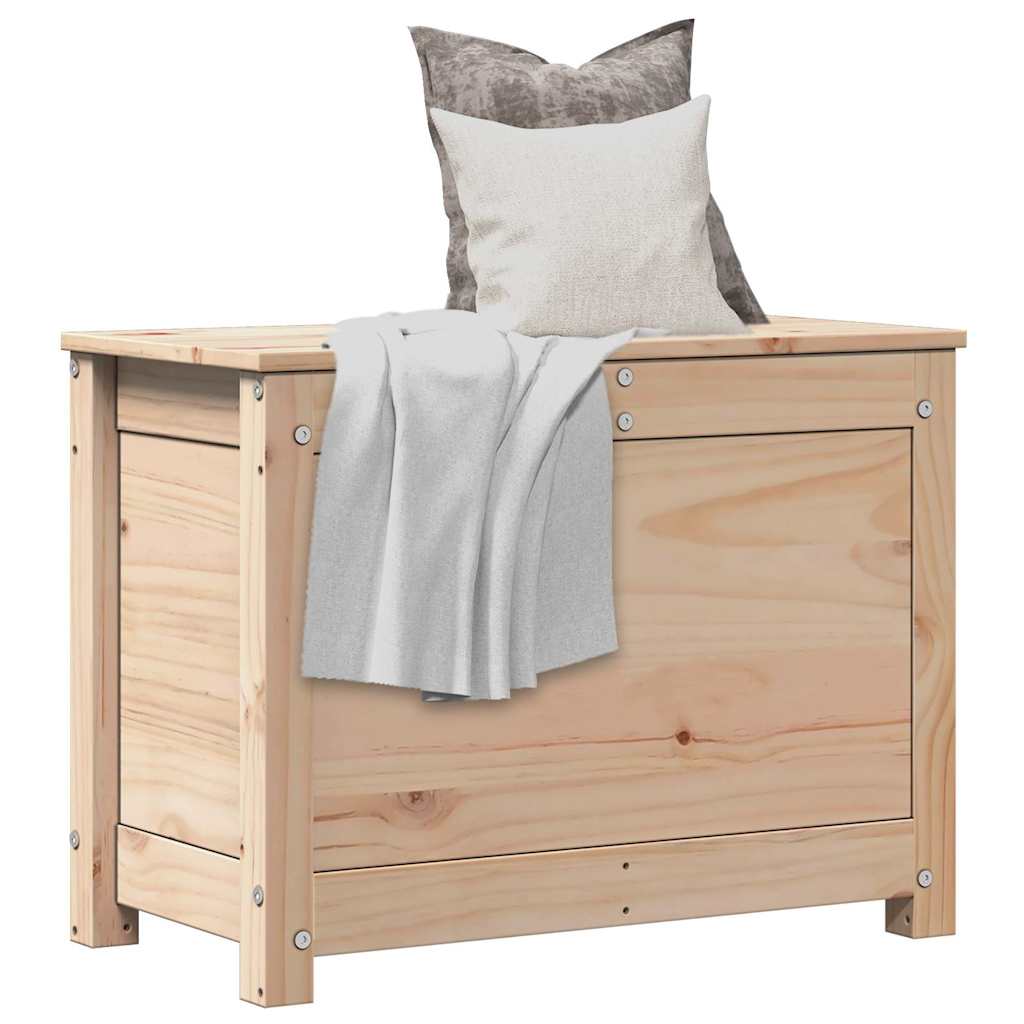 opbevaringskasse 60x32x45,5 cm massivt fyrretræ billede