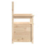 bænk 112,5x51x,5x96,5 cm massivt fyrretræ
